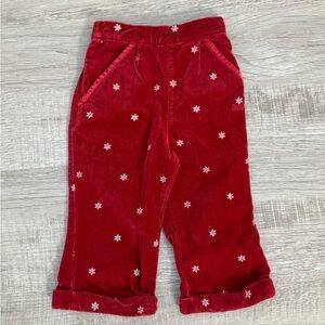 Oshkosh Red Velvet Pants 18M